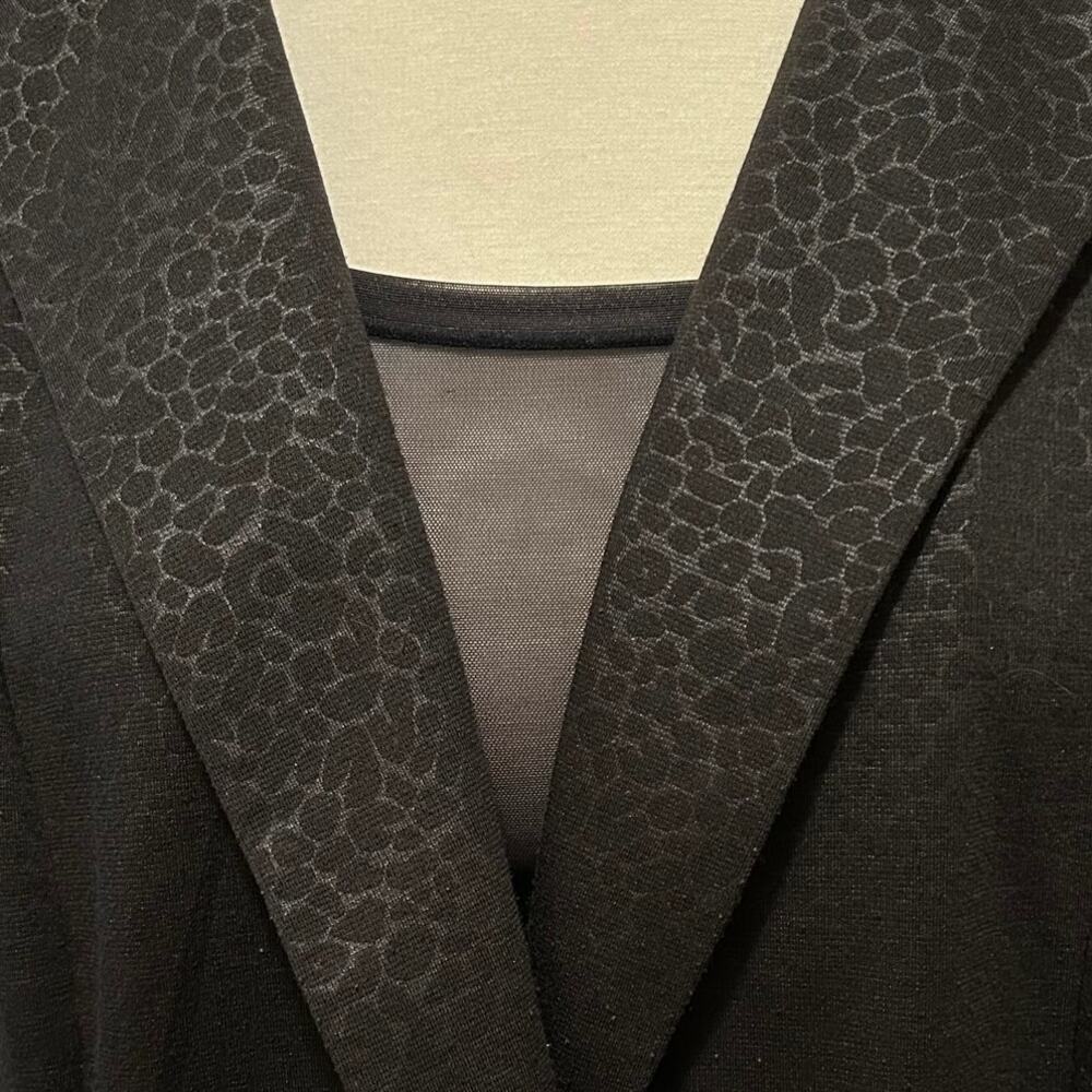 Torrid Black Leopard Jacquard  Blazer Size 1 (14-16) - Picture 3 of 10